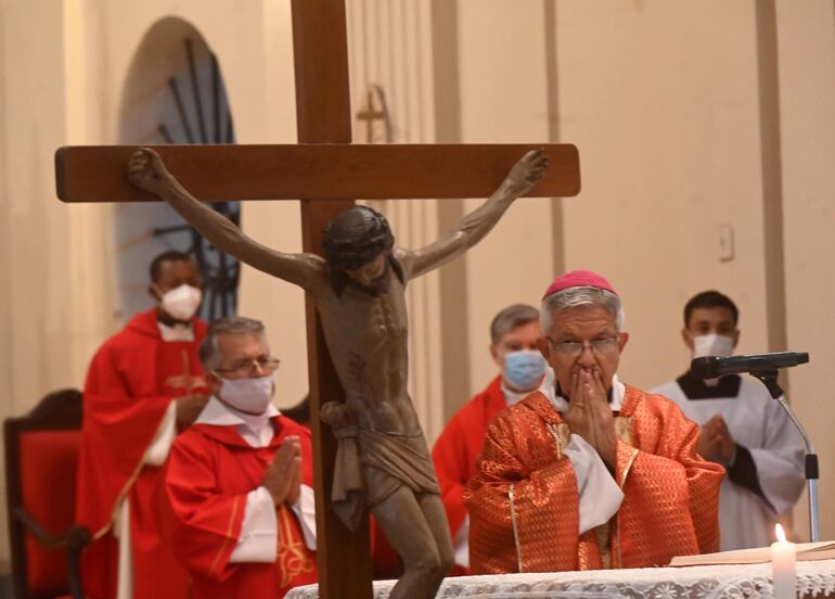 En la homilía de inicio a la Semana Santa, el Monseñor Adalberto Martínez exhortó a realizar un examen de conciencia.
