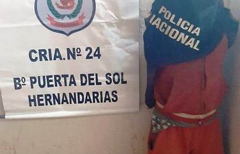 Líder Rojas, alias “Chino”, quedó privado de su libertad en la Comisaría 24ª de Hernandarias.