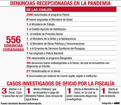 DENUNCIAS RECEPCIONADAS EN LA PANDEMIA