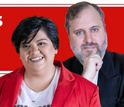 Los ajedrecistas WIM Gaby Vargas y MI Ricardo Kropff.