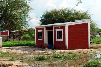 Una de las viviendas construidas por el MUVH a las familias
de los Ishir de Puerto Diana.