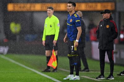 Cristiano Ronaldo suma cinco partidos sin poder anotar con el Manchester United.