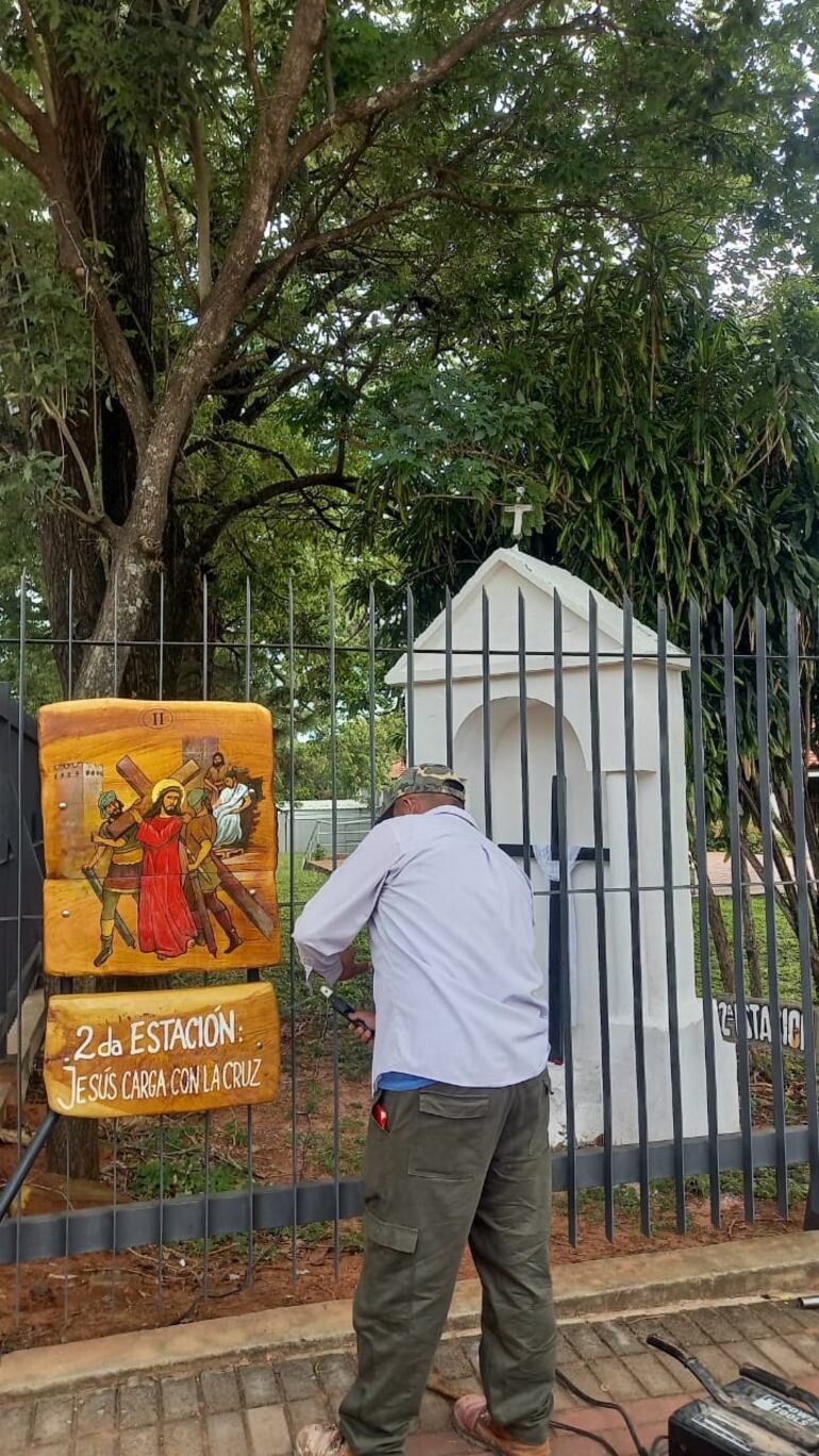 Ultiman detalles en las mejoras realizadas en "Kurusú Rapé", vía crucis.