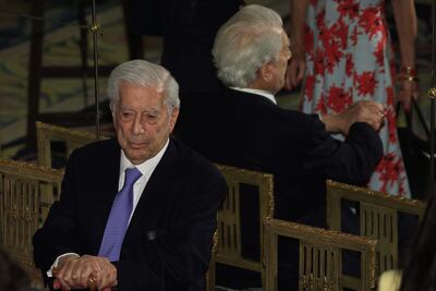 El Premio Nobel de Literatura Mario Vargas Llosa.