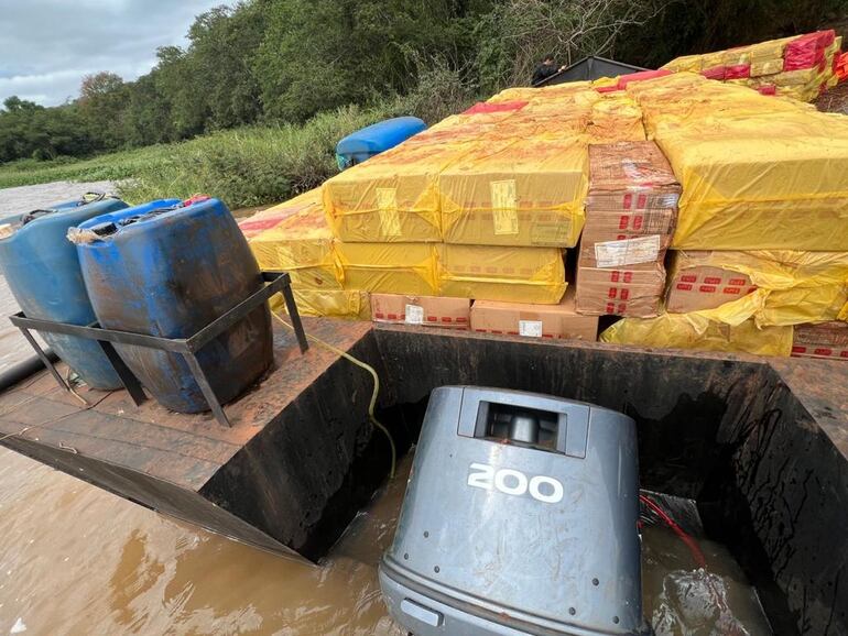 incautan 350 cajetillas de cigarrillos de Tabesa en Salto del Guairá