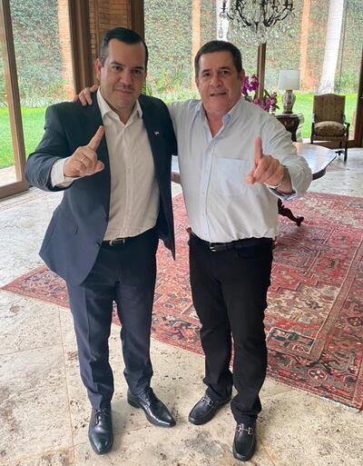 Rodolfo Friedmann junto con Horacio Cartes.