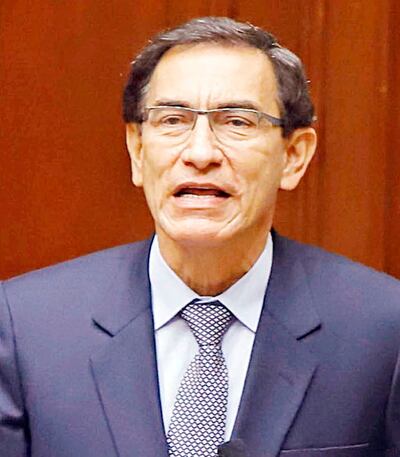 El presidente Martín Vizcarra fue cesado.