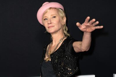 La actriz Anne Heche en una foto de noviembre de 2021.