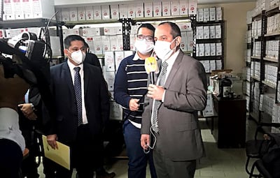 El contralor Camilo Benítez Aldana mostró ayer el archivo donde están guardadas las declaraciones juradas y aclaró que publicarán los documentos para toda la ciudadanía.