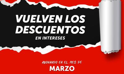 Este mes, hay importantes descuentos en pago de cuotas de Inmobiliaria del Este SA.