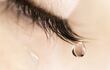 Lágrima mujer triste ojo