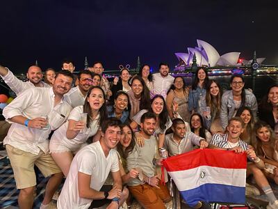 Los paraguayos se dieron cita en  Sídney, Australia, sobre la bahía del Puerto Jackson.