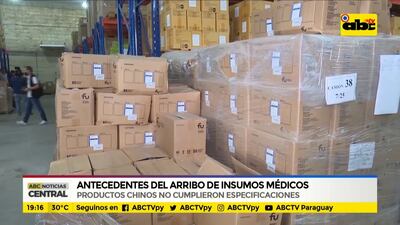 Insumos médicos , desde el principio, no cumplieron con especificaciones