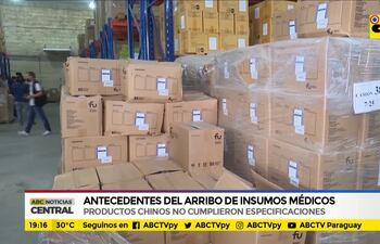 Insumos médicos , desde el principio, no cumplieron con especificaciones