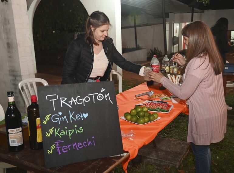 Tragos para los adultos.