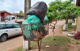 La mayoría de los barrios de San Antonio está llena de basura. La foto corresponde al barrio Cándida Achucarro.
