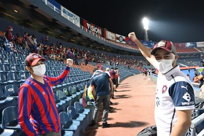 Los hinchas presentes en el estadio de Cerro Porteño