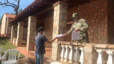 Altas médicas de albergados en Piribebuy.