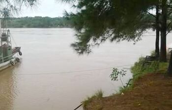 La zona fronteriza de Puerto Triunfos utilizada por contrabanditas paraguayos constantemente.