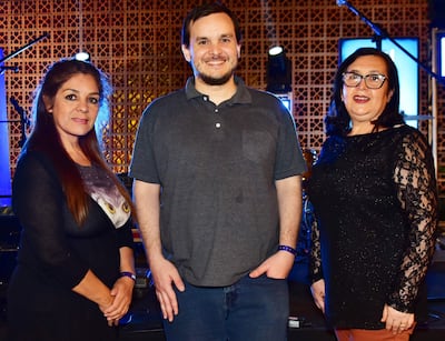 Carolina Cuevas, Luis Troche y Nilsa Saguier.