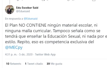 Declaraciones del viceministro de Protección Integral de la Niñez