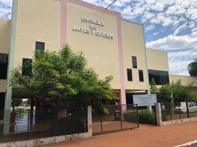 Las maquinarias del SNPP están en la Escuela de Artes y Oficios de Minga Guazú.