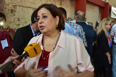 La senadora Esperanza Martínez, candidata a la Presidencia.