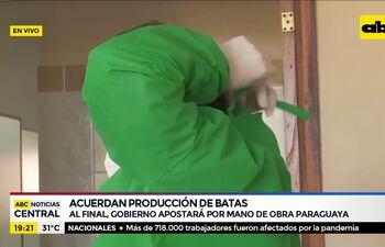 Gobierno apostará a producción nacional de batas