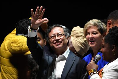 El presidente electo de Colombia, Gustavo Petro (c). (AFP)