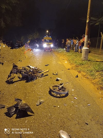 Accidente de motocicleta