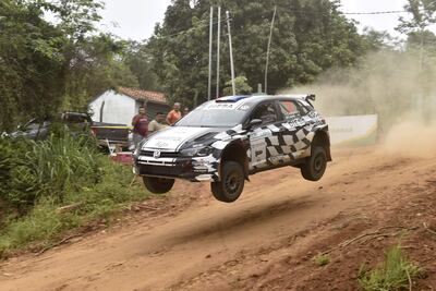 Diego Domínguez y Edgardo Galindo, con el VW Polo GTI R5, a su más puro estilo yendo el límite para marcar la diferencia.