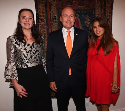 Annemieke Verrijp, el consulado general honorario del Reino de los Países Bajos, Robert Bosch y Karina Quevedo.