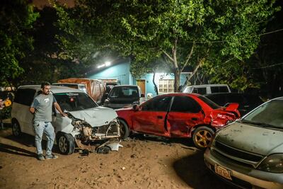 Un total de 7 vehículos resultaron dañados a raíz del choque.