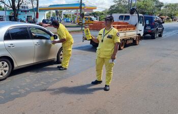 Colecta anual del Cuerpo de Bomberos Voluntarios K42 de San Juan Bautista, Misiones.