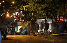 La víctima participó de la manifestación y luego fue atacado.