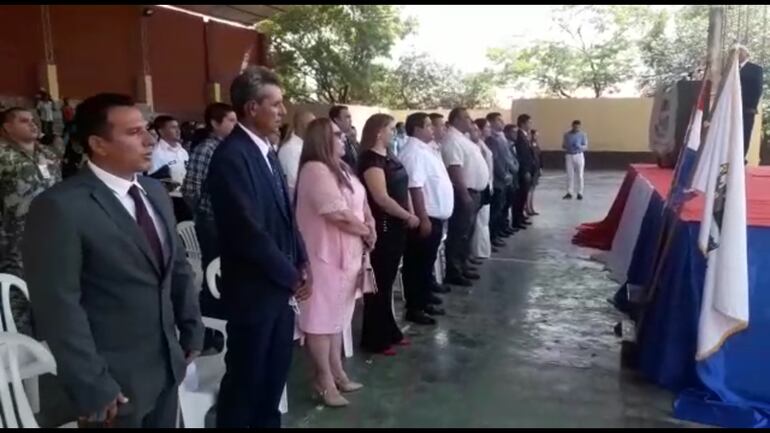 Juramento de nuevas autoridades municipales en Fuerte Olimpo.