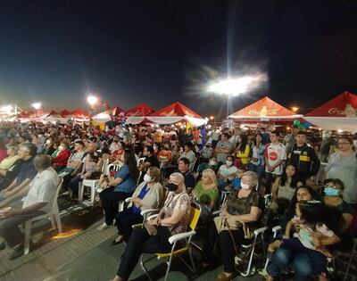 Un importante número de participante tuvo la inauguración de la fiesta de colectividades en Encarnación.