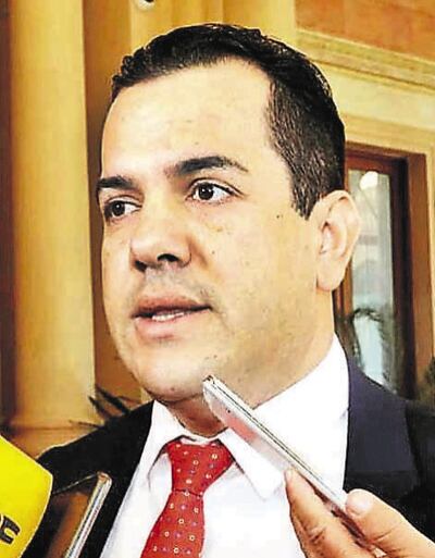 El senador Rodolfo Friedmann (ANR, Añetete). El miércoles se defenderá ante una comisión del Senado.