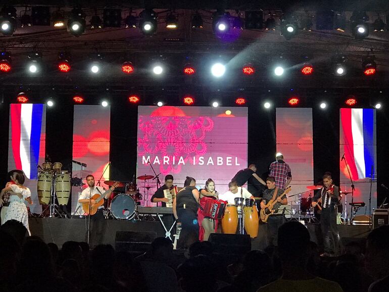 La bandoneonista María Isabel