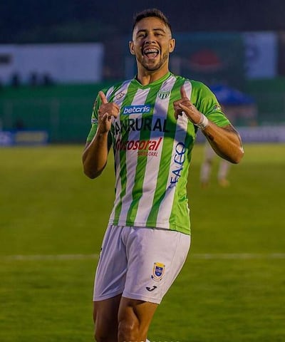 Pedro Báez macó 11 goles en 25 partidos disputados con el Antigua FC de Guatemala.
