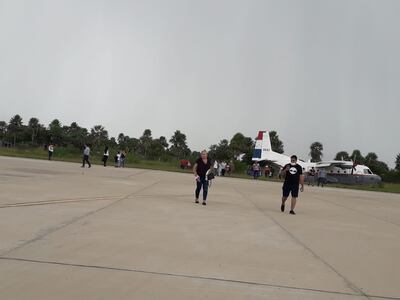 Los pasajeros se llevaron un gran susto esta tarde en el aeropuerto de Fuerte Olimpo.
