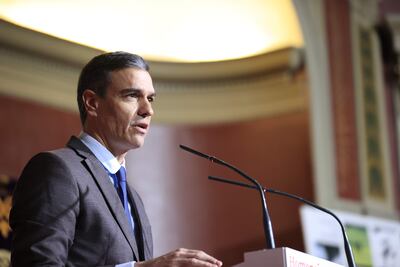 El presidente del Gobierno español, Pedro Sánchez,