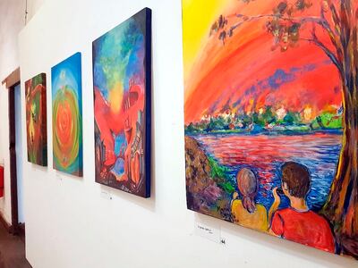 Los artistas se inspiraron en el medio ambiente en el que vivimos.