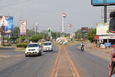 Casco urbano de la ciudad de Coronel Oviedo.