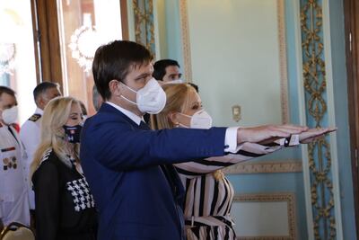 Brunetti y Lezcano juraron esta mañana en Palacio de Gobierno