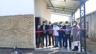 Inauguración de escuela en el Chaco.