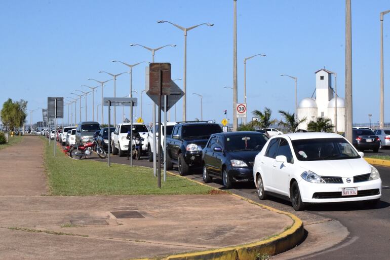 En el sector de autovac también faltó vacunas.