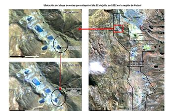 El incidente minero se registro en el poblado de Agua Dulce, en las afueras de la ciudad de Potosí (Bolvia)
