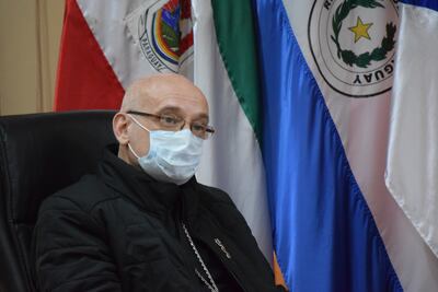 Obispo de Encarnación, Mons. Javier Pistilli, coordinador de Itapúa Solidaria.