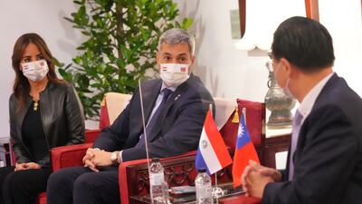 Mario Abdo Benítez en Taiwán.